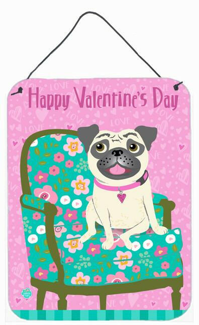 Happy Valentine's Day Pug Wall or Door Hanging Prints VHA3002DS1216