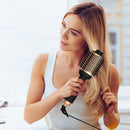 4 In 1 Hair Dryer Brush Curling Brush Hair Styler Volumizer Straightener Negative Ion Anti-frizz Hot-Air Hair Brush for All Hair Types Black White