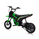 24V14ah Kids Ride On 24V Electric Toy Motocross Motorcycle Dirt Bike-XXL large,Speeds up to 14.29MPH,Dual Suspension, Hand-Operated Dual Brakes, Twist Grip Throttle, Authentic Motocross Bike Geometry