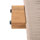 Outdoor Chaise Lounge Chair, Acacia Wood with Adjustable Backrest and Cushion by HouseOfZazla