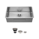 Undermount Kitchen Sink & Deep Single Bowl - Brushed Nickel by HouseOfZazla