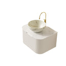 DINA 24" Bathroom Vanity & Sink with Floating Curved Edges by HouseOfZazla