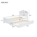 Platform Bed With Headboard And Trundle