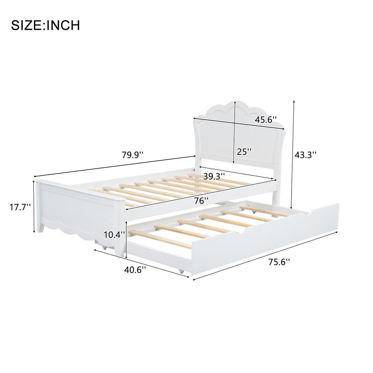 Platform Bed With Headboard And Trundle, photo 6 of 10