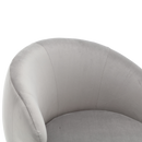 360 Degree Swivel Cuddle Barrel Accent Chairs, Round Armchairs with Wide Upholstered, Fluffy Fabric Chair for Living Room, Bedroom, Office, Waiting Rooms