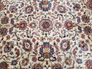 6x9 Top Quality Handmade Wool Area Rug Floral Allover Carpet Veg Dyes Beige