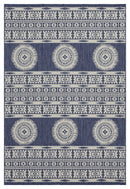 Sunshine - 5'3" X 7'3" Indoor, Outdoor Area Polypropylene Rug - Blue