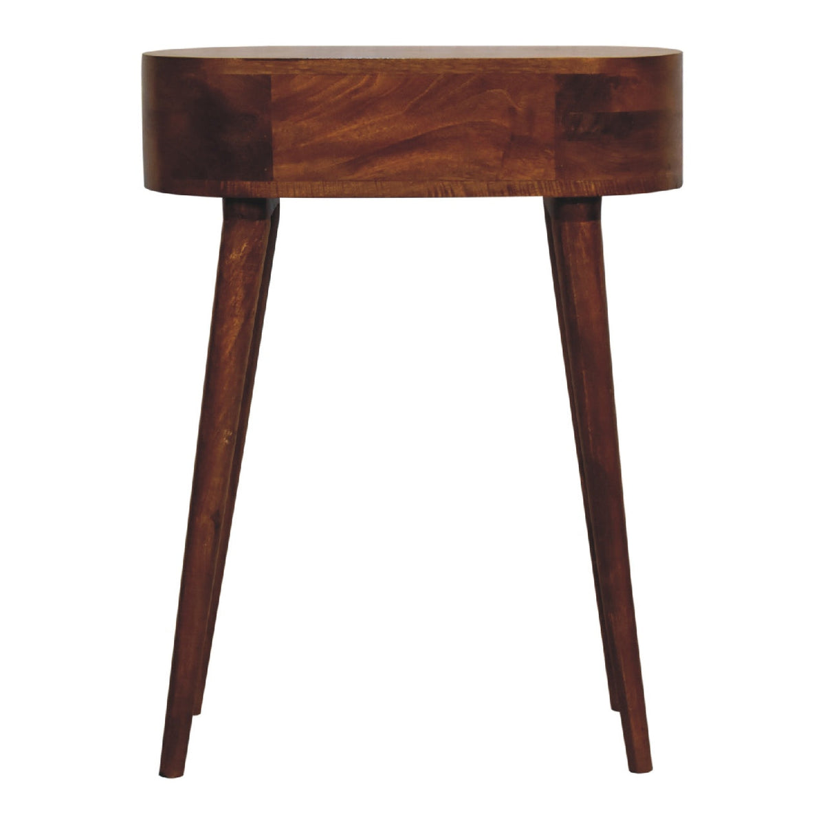Solid Wood Mini Albion Chestnut Console, 1-Drawer, Nordic Legs, photo 10 of 10