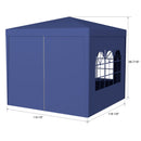 10'x10' Party Tent Outdoor Heavy Duty Gazebo Wedding Canopy with 4 Removable Walls, Blue by HouseOfZazla