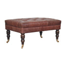 Buffalo - Ottoman With Castor Legs by HouseOfZazla