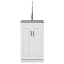 Darwin - Deluxe Laundry Cabinet With Pull-Out Faucet And Stainless Steel Sink by HouseOfZazla