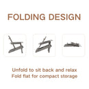Oversize Outdoor Folding Adirondack Chair, Patio Chair For Garden by Unique Piece Furniture