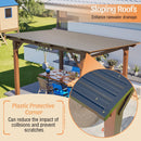 13x10ft Wooden Garden Gazebo with Metal Roof by HouseOfZazla