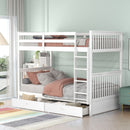 Bunk Bed With Ladders And 2 Storage Drawers by Unique Piece Furniture