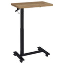 Westpark Pneumatic Adjustable C-Shape Side Table with Casters Mango