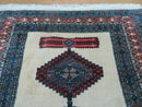 4' X 6' Vintage Handmade Bokhara Turkoman Pakistan Wool Rug Carpet Nice