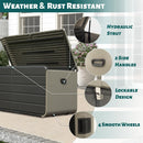 200 Gallon Plastic Deck Box with Lock and Waterproof Lid by HouseOfZazla