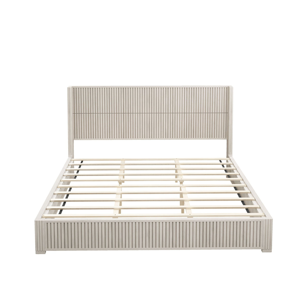 Platform Bed Frame With Headboard, Floor Standing Design, photo 2 of 40