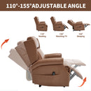 Manual Recliner Chair With Heavy Duty Motion Mechanism, 8 Vibrating Nodes And 3 Massage Modes For Living Room by HouseOfZazla