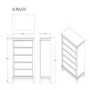 Adalid - Chest With LED Lighting - White