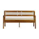 2-Pieces Outdoor Sofa Set with Cushions Teak Acacia Wood by HouseOfZazla