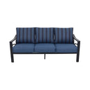 Jarvis 2-Piece Aluminum Sofa Set with Coffee Table
