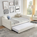 Upholstered Daybed With Pop Up Trundle by HouseOfZazla
