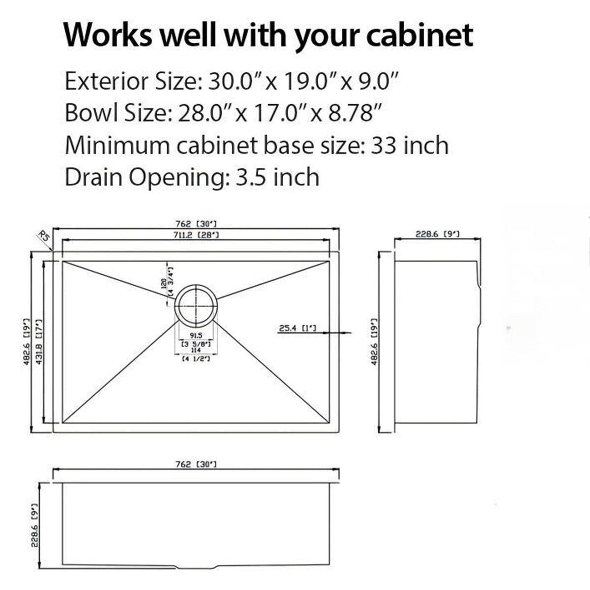 Undermount Steel Kitchen Sink, Deep Single Bowl Basin, photo 11 of 23