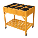 Elevated 8 Pocket Herb Garden Bed