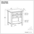 Warm Shaker - Bedside Table by HouseOfZazla