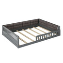 Upholstered Platform Bed With Guardrail And Pillow by HouseOfZazla
