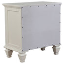 Sandy Beach 5-piece California King Bedroom Set Cream White