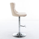Swivel Adjustable Height Barstools Set of 2 by HouseOfZazla
