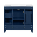 Bathroom Vanity With Ceramic Sink, Soft Close Doors, Adjustable Shelves by HouseOfZazla