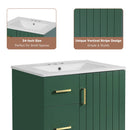 Bathroom Vanity With Under Mount Sink, 2 Drawers And Soft Closing Door by HouseOfZazla