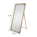 Full Length Mirror With Stand, Floor Standing Dressing - Antique Gold