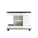 Adjustable End Table With Wheels, 360°Rotating Top And Storage Space by HouseOfZazla
