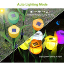 6 Pcs Solar Garden Tulip Flower Light Outdoor Solar Pathway light IP54 Water-resistant Landscape Lights for Lawn Patio Yard Garden Walkway Decoration by LJGDeals