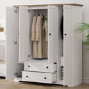 4 Door Wardrobe Armoire With 2 Drawers by HouseOfZazla