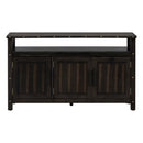 U_Styled 55.1'' Pine Wood Buffet Cabinet with 3-Door Storage