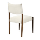 Modern Dining Chair with Thick Seat Cushion and Solid Wood Legs, Set of 2 by HouseOfZazla