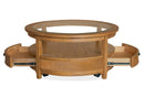 Durant - Round Cocktail Table With Casters - Honey Brown by Unique Piece Furniture