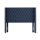 Transitional Upholstery Headboard With Tufted Buttons And Nailhead Trim by HouseOfZazla