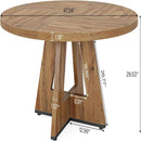 Round Dining Cross Base Kitchen Table by HouseOfZazla