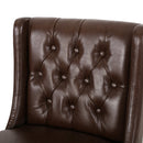 30.5 Inch Seat Height Bar Stool with PU Upholstery and Metal Footrest by HouseOfZazla