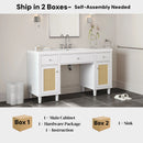 Bathroom Vanity With Sink, Spacious Storage Cabinet by HouseOfZazla