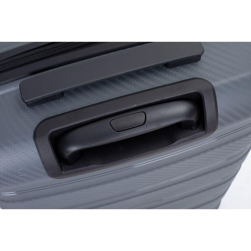 Hardshell Suitcase Spinner Wheels PP Luggage Sets Lightweight Durable Suitcase with TSA Lock,3-Piece Set (20/24/28), Gray