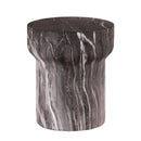 Round Geometric Outdoor End Table - Marble by HouseOfZazla