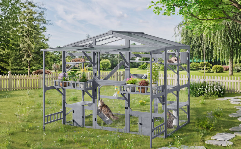 Large Outdoor Catio for 6-10 Cats, photo 8 of 10