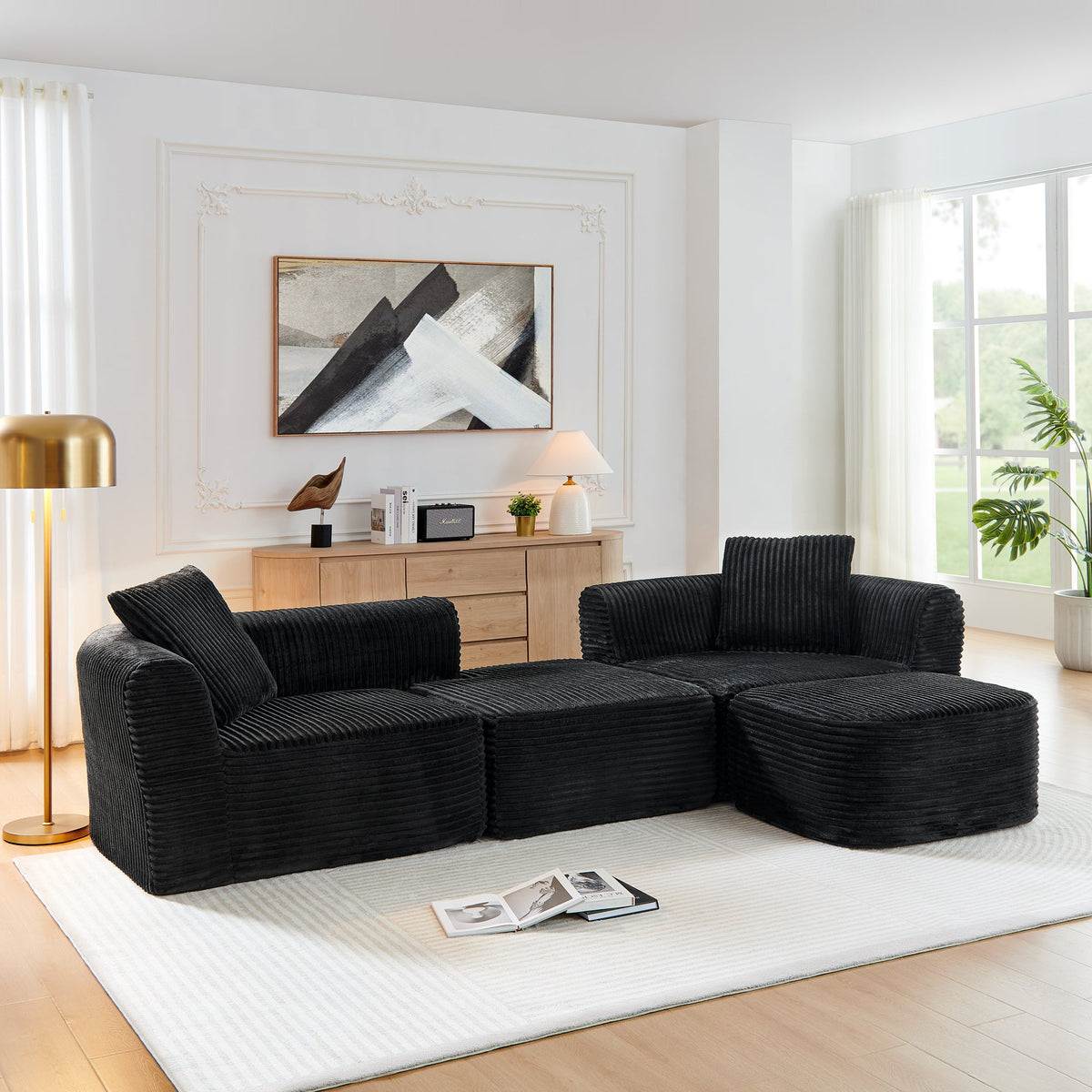 114" Cloud Sectional Couch with L-Shape Chaise, photo 3 of 10